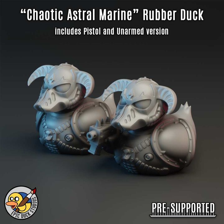 Chaotic Astral Marine Rubber Duck - Evil Space Warrior Proxy