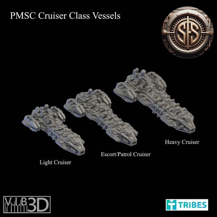 3D Printable PMSC Fleet by Soul Forge Studio