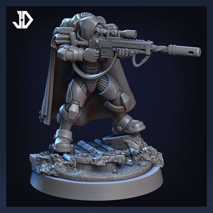 3D Printable Ghostly Eliminator B By 3D Miniatures Juan Dadomo