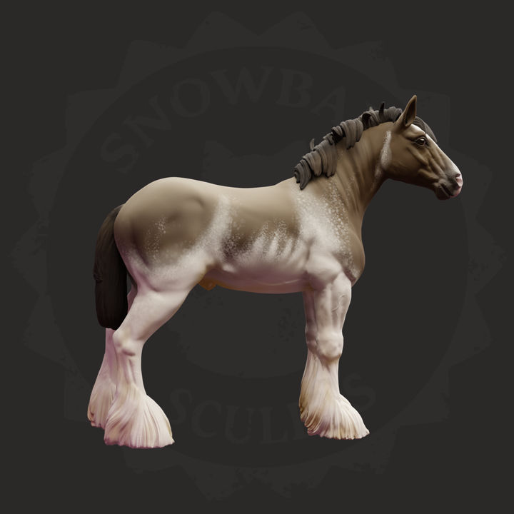 Clydesdale Gelding Horse Model