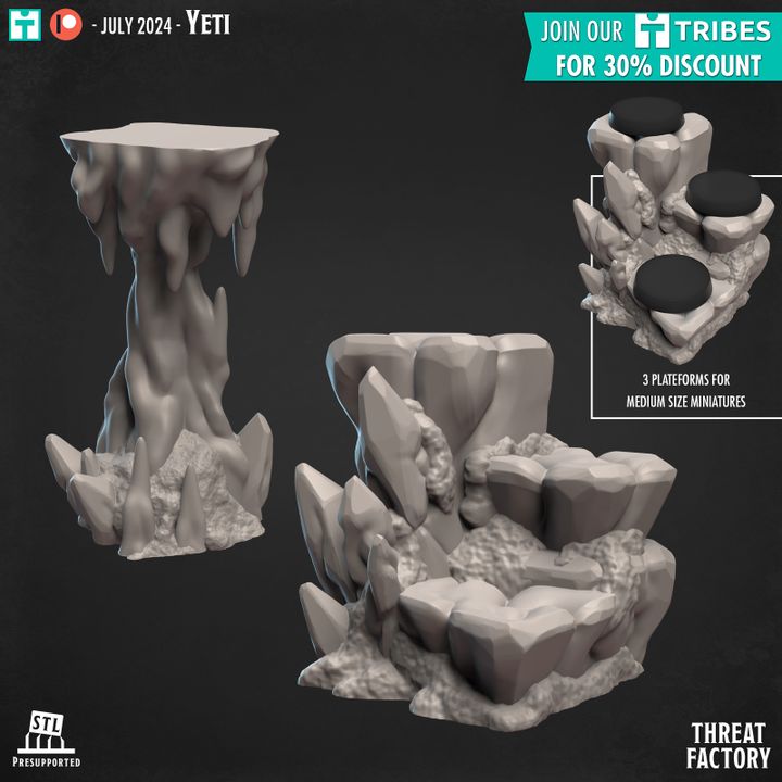 Ice Terrain & Stalagmite