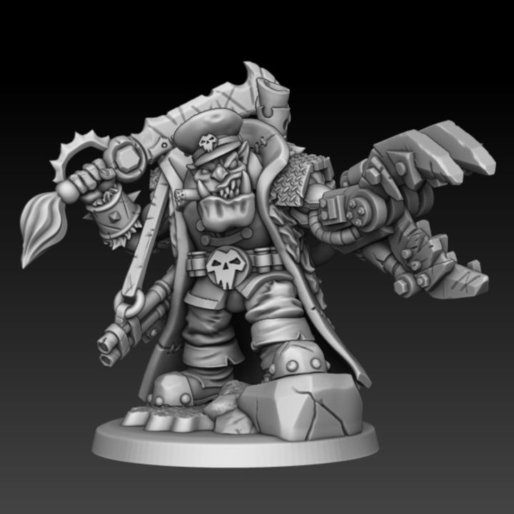 Ork (Orc) Military Boss of the Beasts (presupported) image