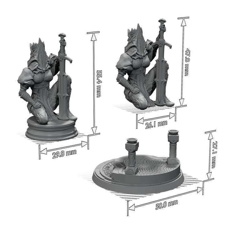 THE GRAND JUDGE.75MM+BASE&CHESS FORMAT image