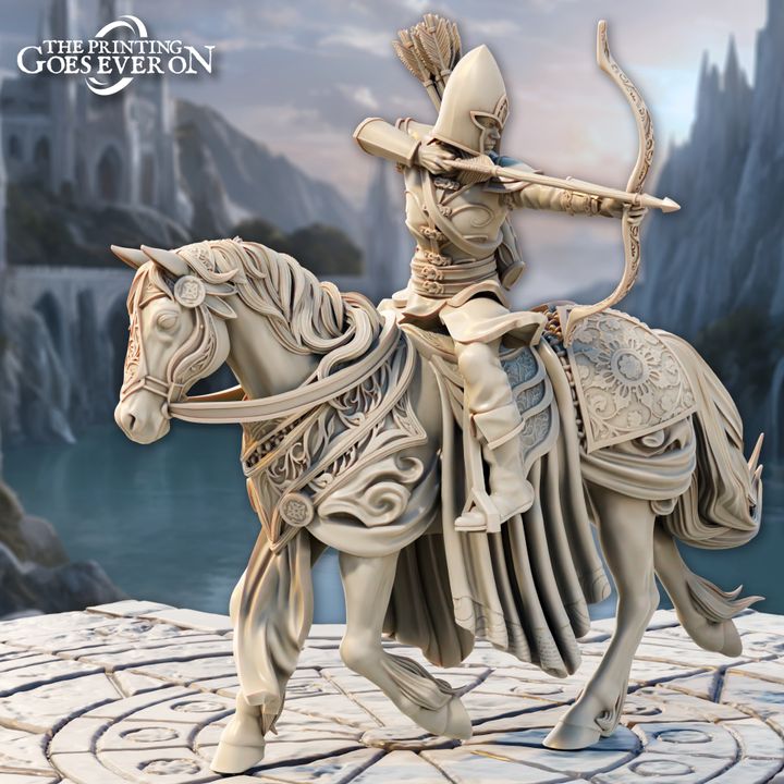 Elven Horse Archer A - Presupported image
