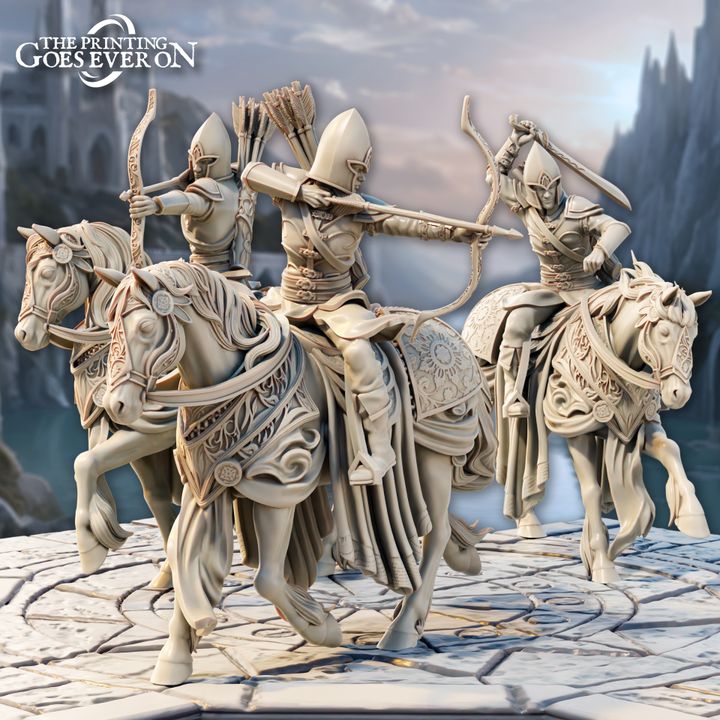 Elven Horse Archers - Presupported image