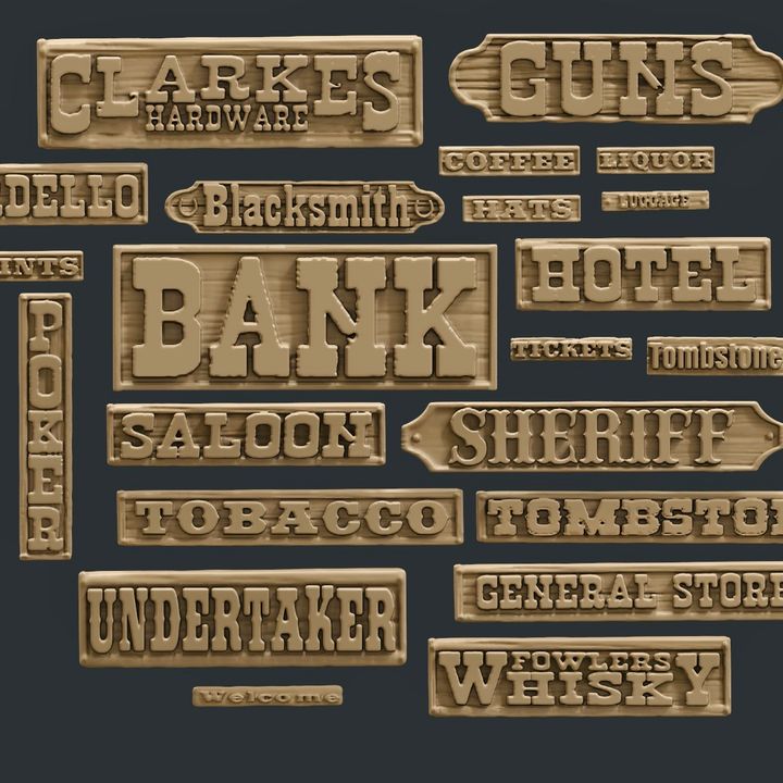 Tombstone signs