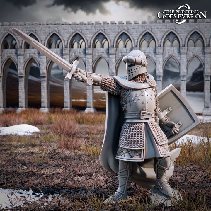 Northern Kingdom Captain - On Foot - Presupported