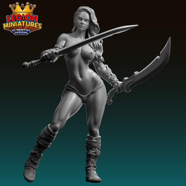Thyra v2 barbarian warrior presupported 75mm image