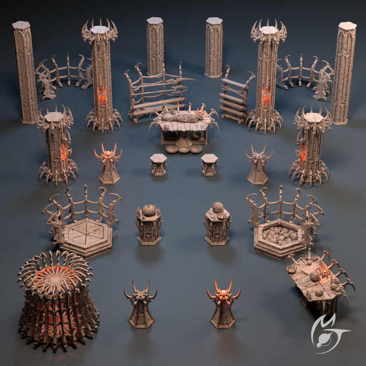 Spider Den Dark Elves Objects and Props