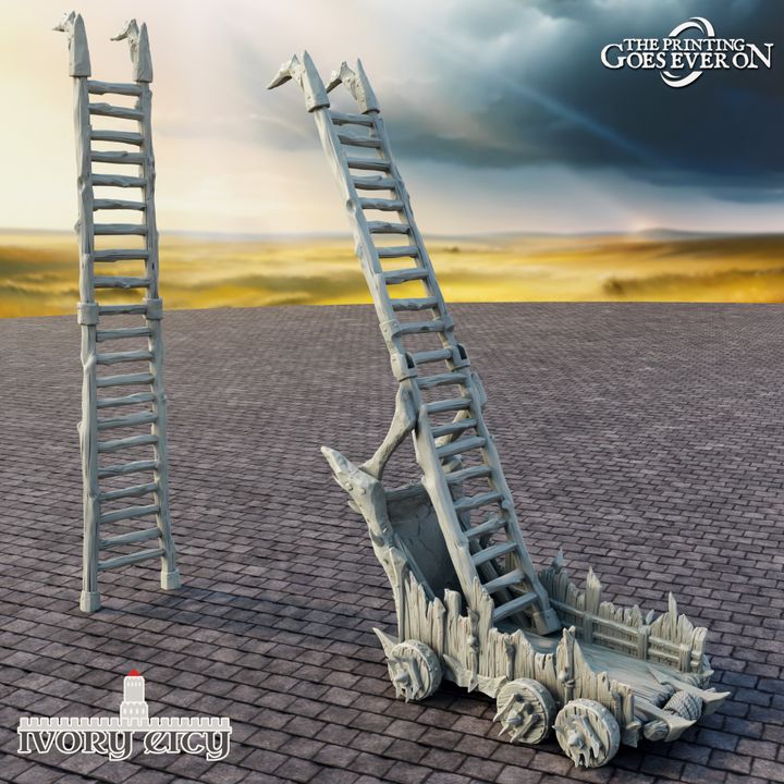 Ladder Cart and Ladder  - Siege Machines image