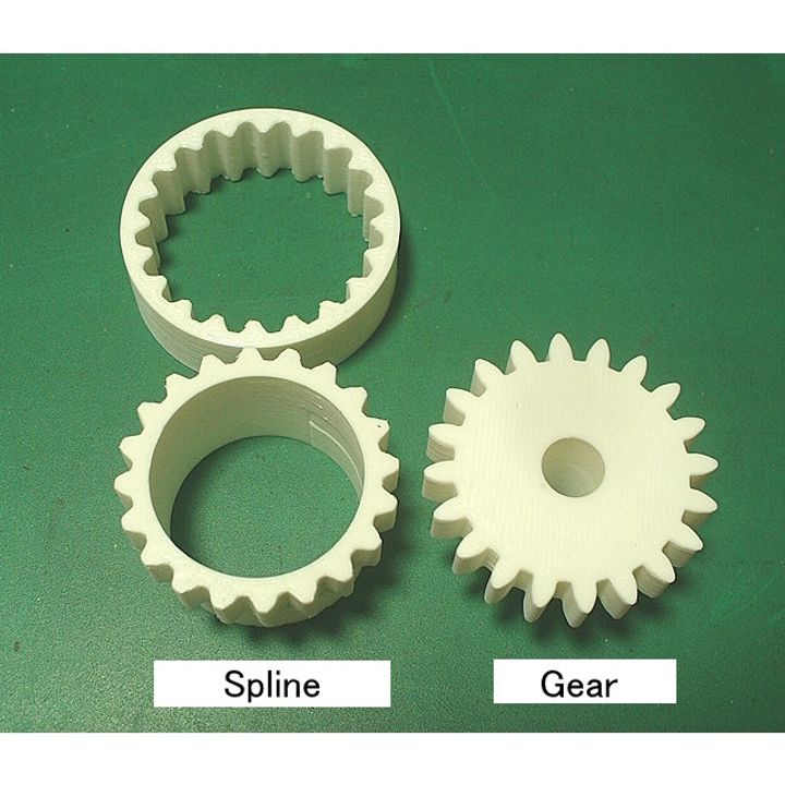 3d Printable Jet Engine Basic Component: Involute Spline By Motoo Kondo