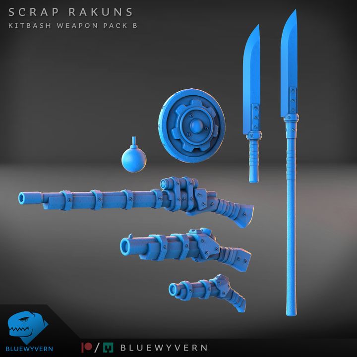 Scrap Rakuns - Kitbash Weapon Pack B