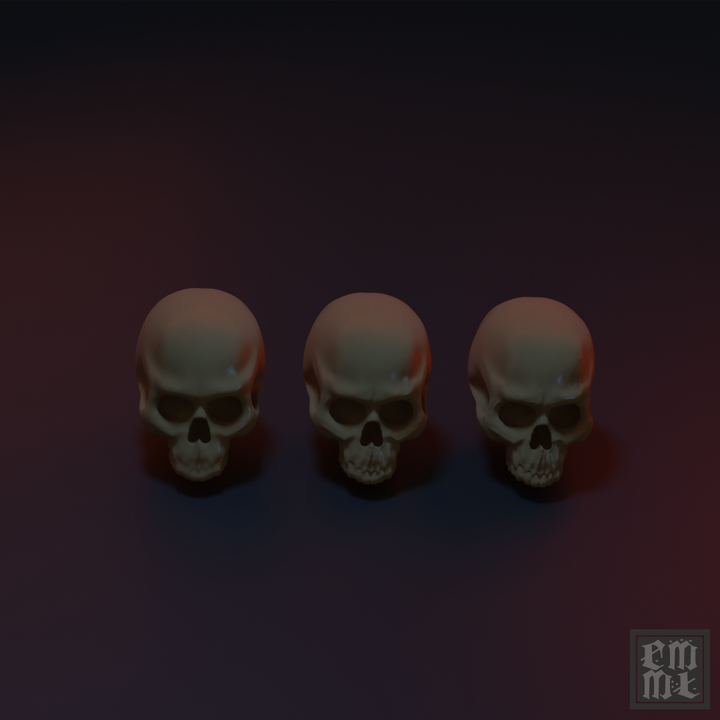 Skulls Pack 001 (With bonus spooky chair)