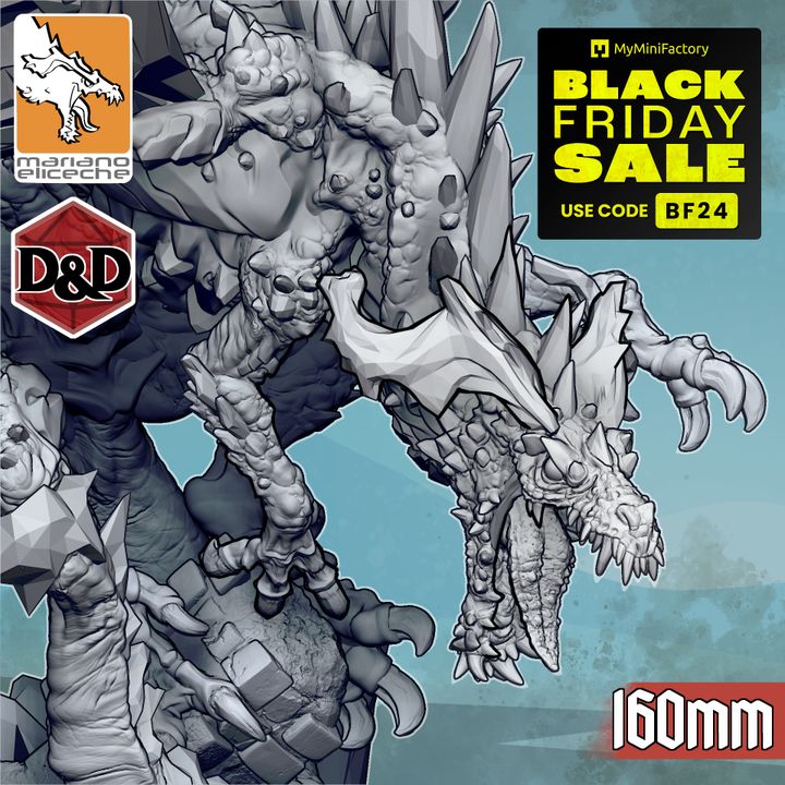 Isdrekinn, The White Dragon 160mm DnD 5E