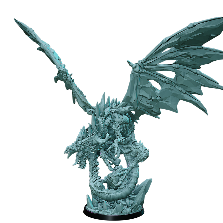 3D Printable Isdrekinn, The White Dragon 160mm DnD 5E by Mariano ...