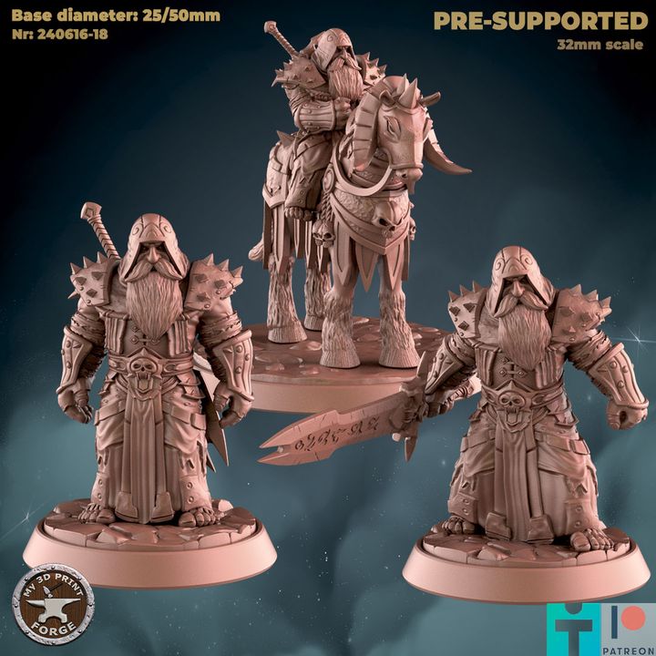 Death Knight Dwarf 3 models