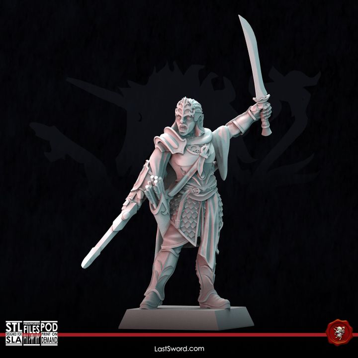 3D Printable Queen’s Long Bows by LastSword Miniatures