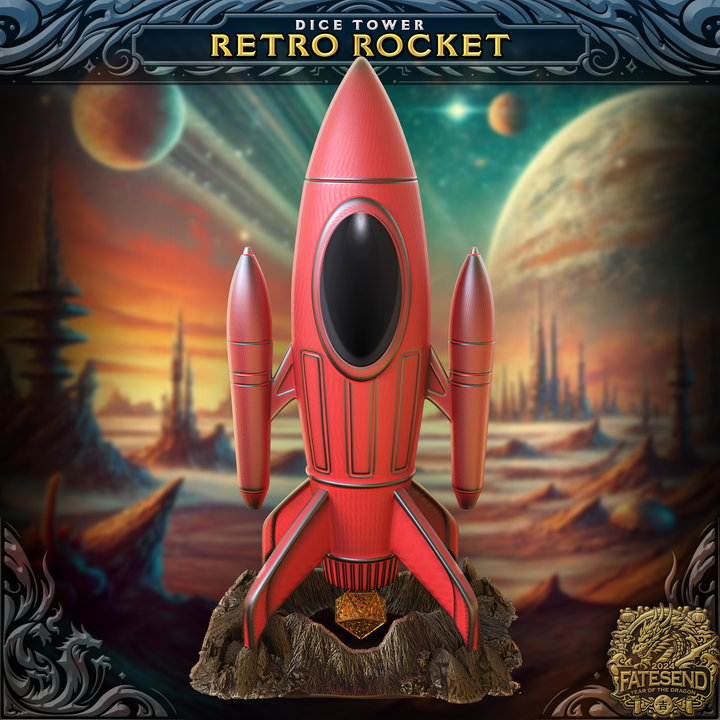 Retro Rocket - Dice Tower image