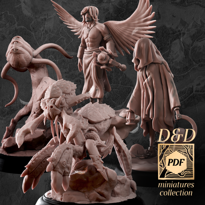 DnD Monsters Series - STL Miniatures Collection PDF image