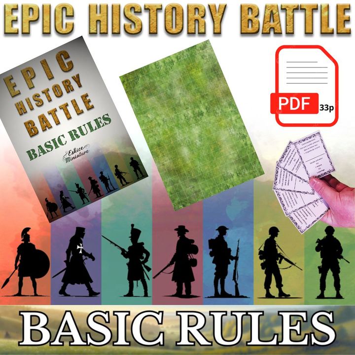 Epic History Battle - Basic Rules FREE PDF image