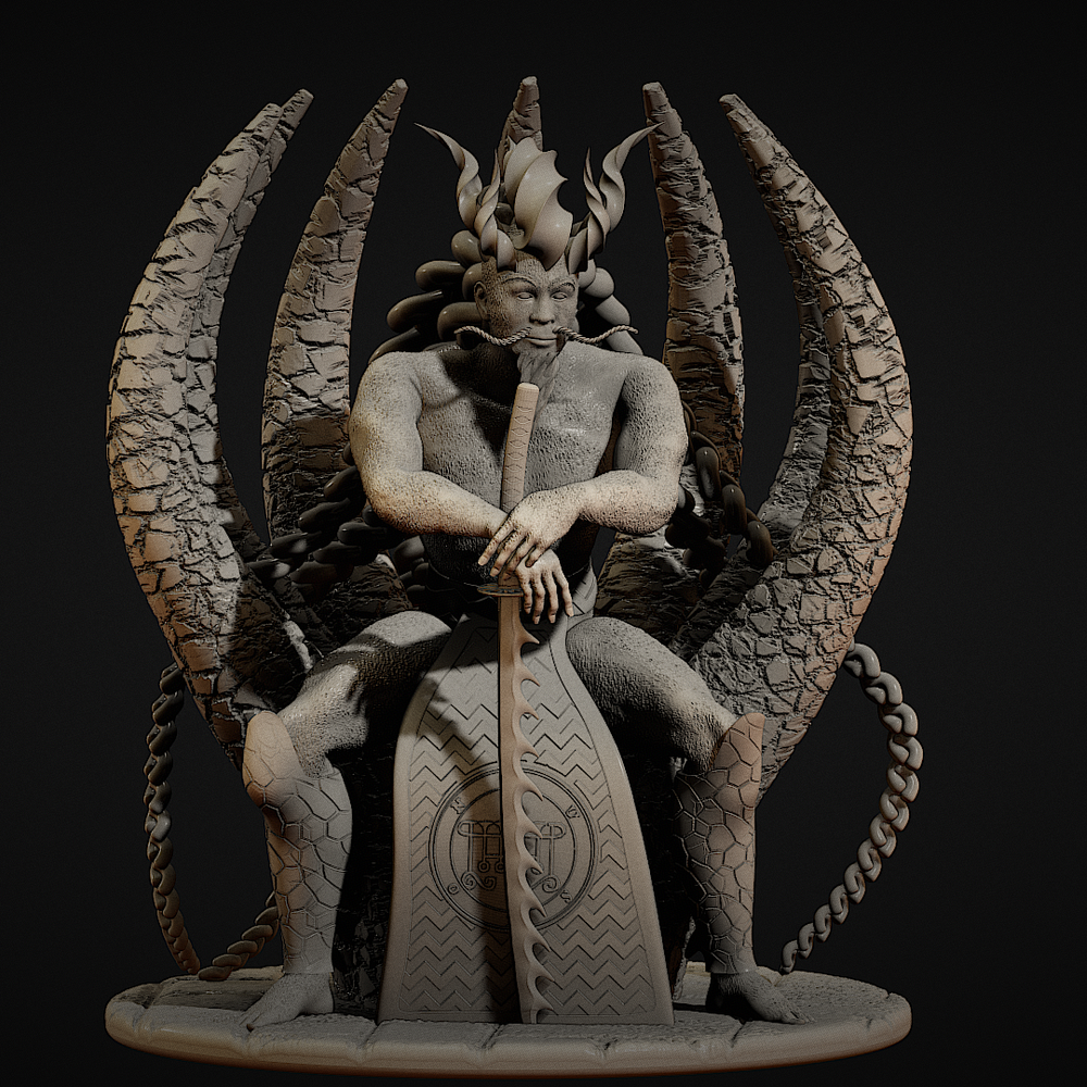 3D Printable Gusion - Great Duke of Hell by Lazy Bear