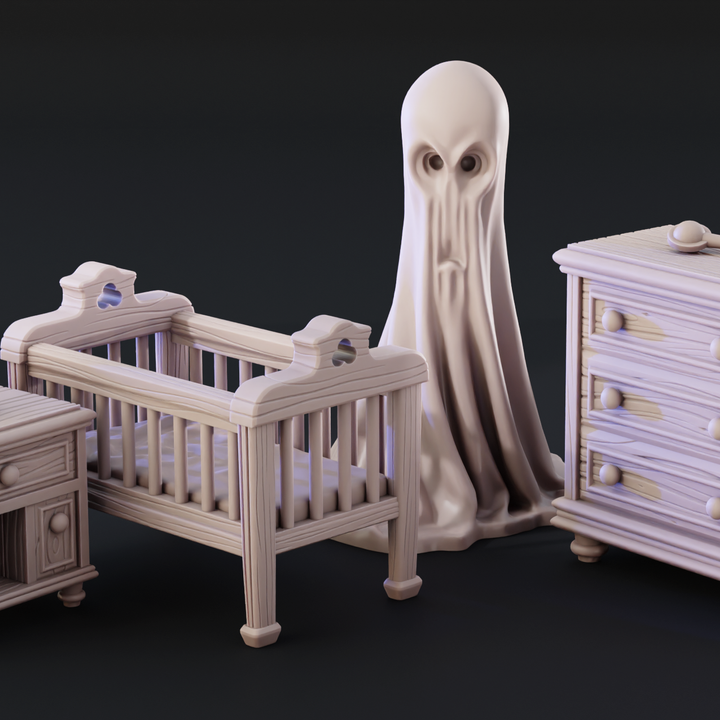 Bump In The Night | Crib, Cot, Chest of Drawer, Side Table and Ghostly Haunt image