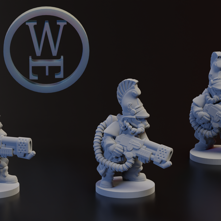 3D Printable Karthan Guard Elites Set (Epic 6mm) by Wakes Emporium