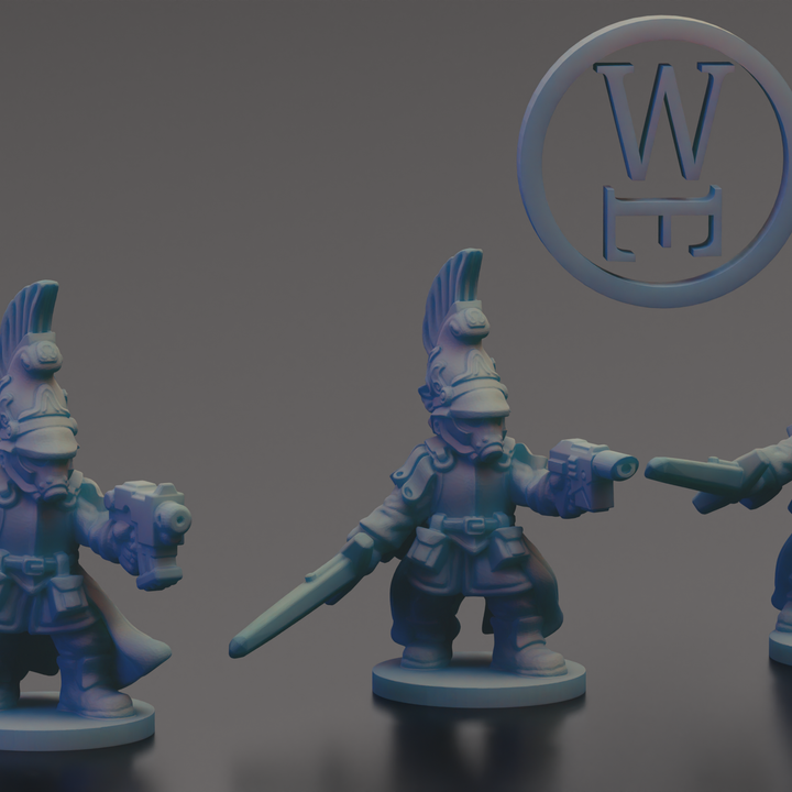 3D Printable Karthan Guard Set (Epic 6mm) by Wakes Emporium