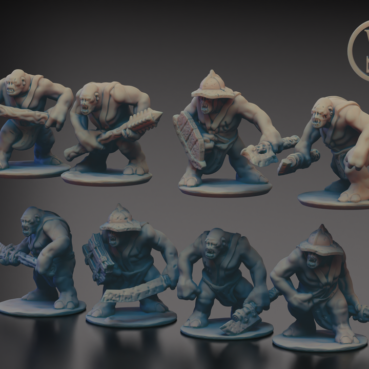 Morghei Mountain Trolls (10mm Warmaster)