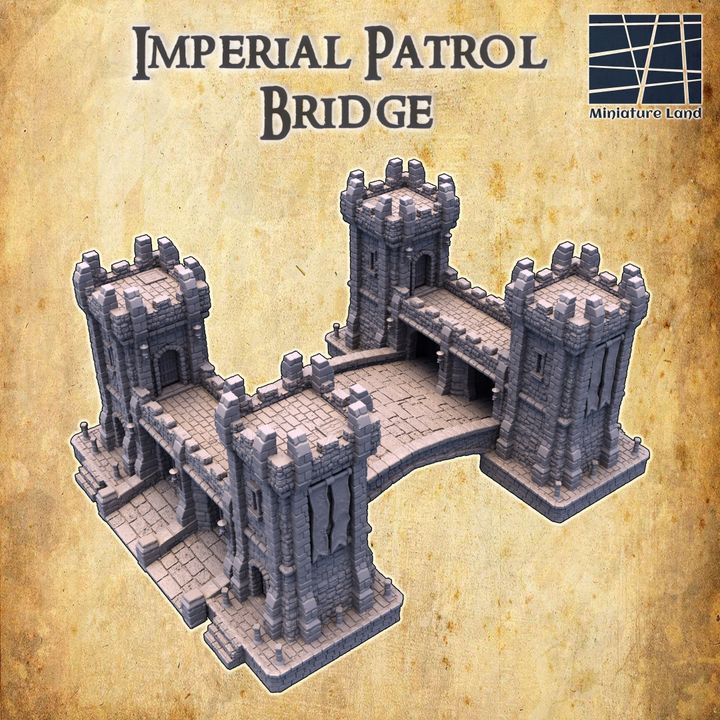 Imperial Patrol Bridge - Tabletop Terrain - 28 MM image