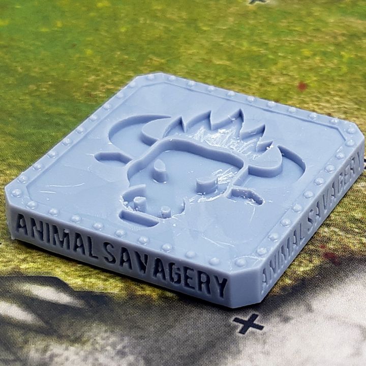 Animal Savagery Blood Bowl Status Tile Token