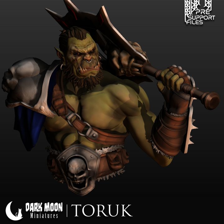 Toruk - the orc warrior (bust) - presupported