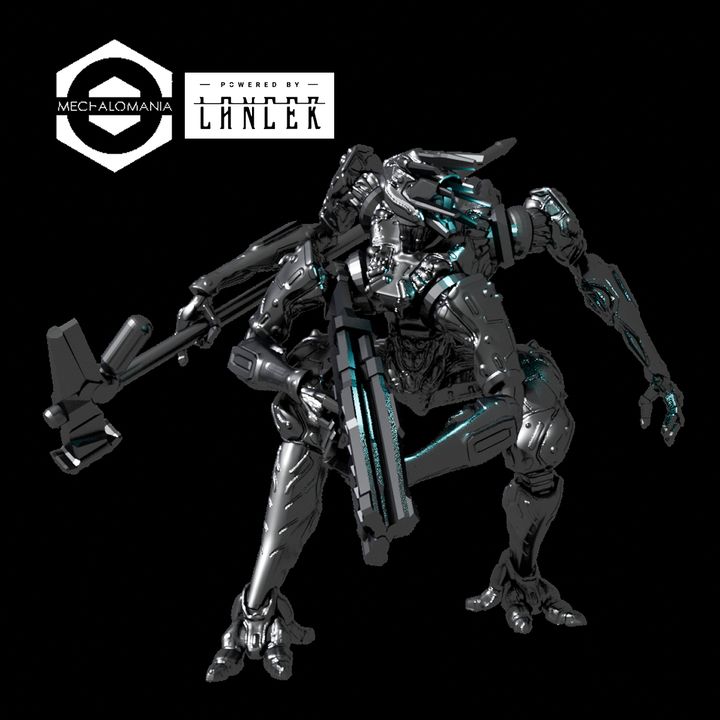 Gorgon Frame (Lancer RPG Mech) Impact Hammer and Energy Rifle