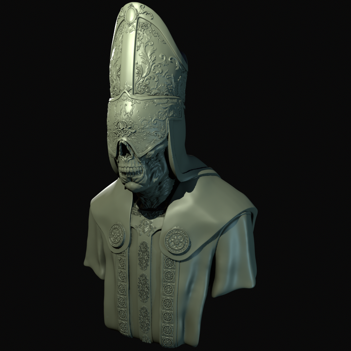 Undead Priest Bust 75mm