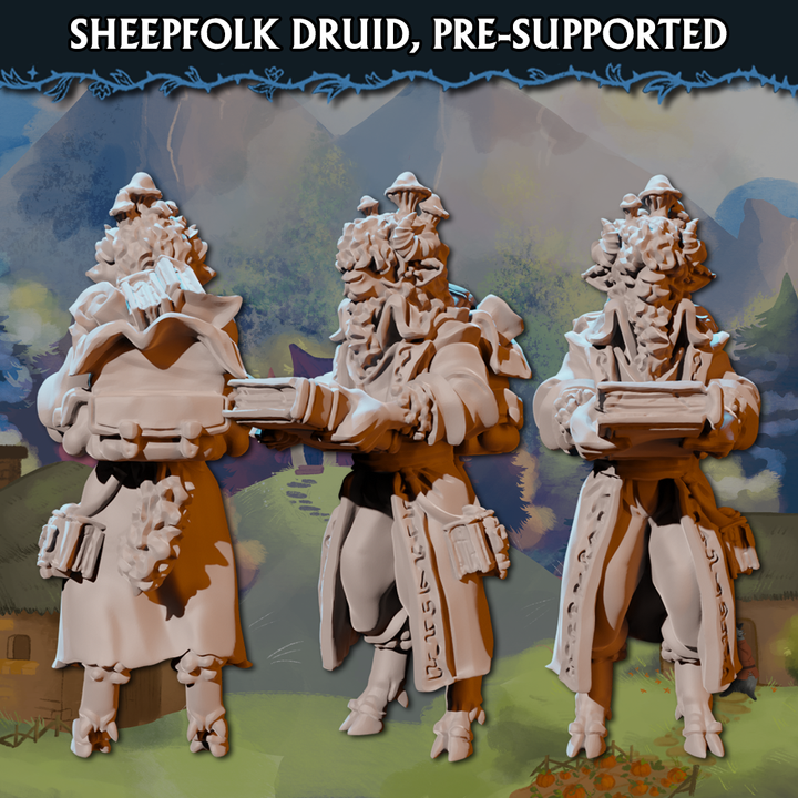 Sheepfolk Druid, Pre-Supported