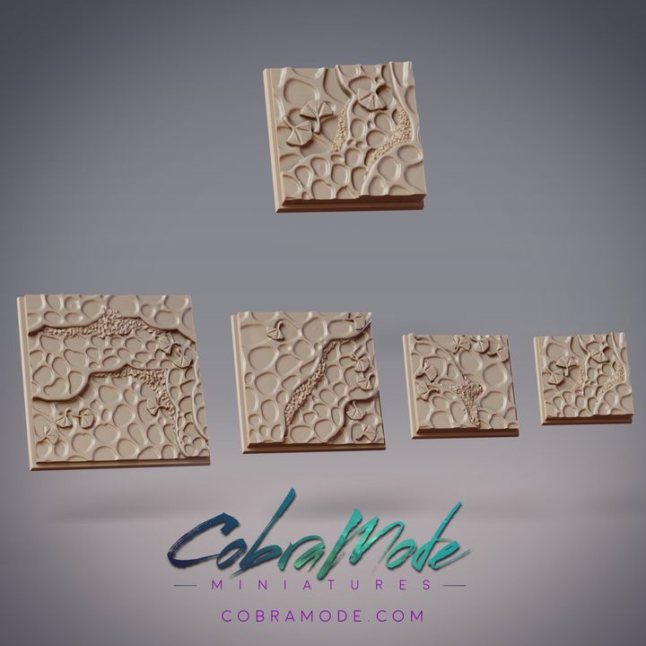 Lichen Steps Square Base Pack (4pcs)