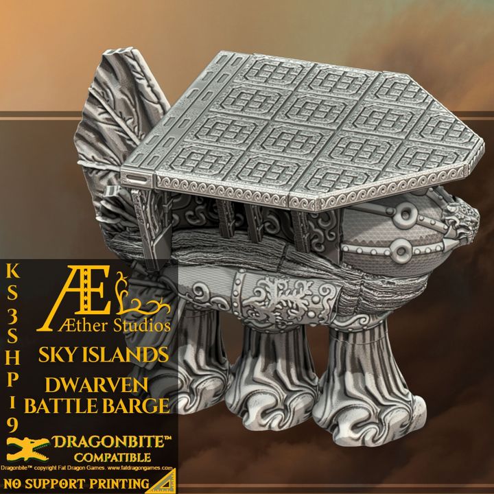 KS3SHP19 – Dwarven Battle Barge