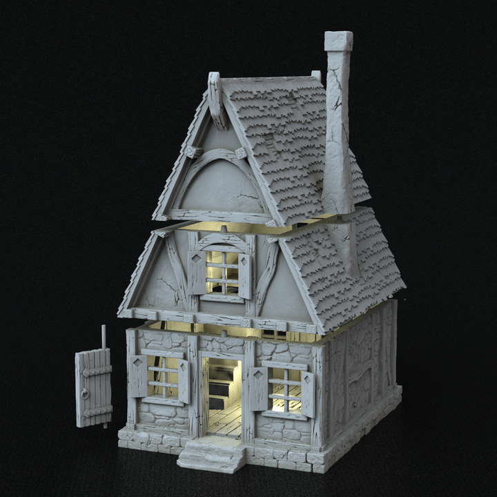 Half timbered and Stones House