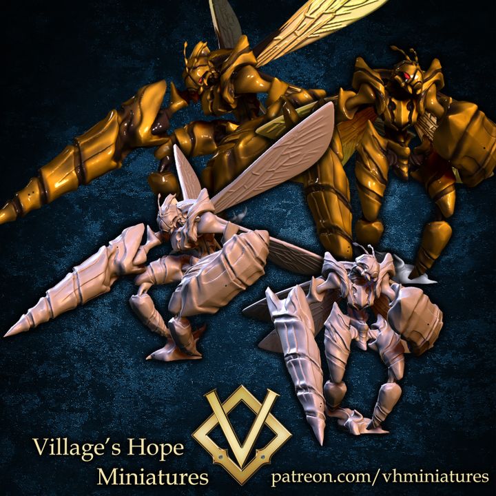 Bee soldier / Insect soldier [2 pose]