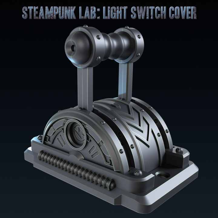 Steampunk Laboratory Lever - Functional Cover for Vertical Rocker Light Switches