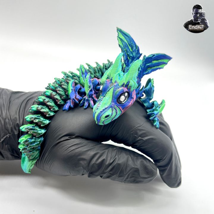 Majestic Baby Dragon - Articulated - Print in Place - No Supports
