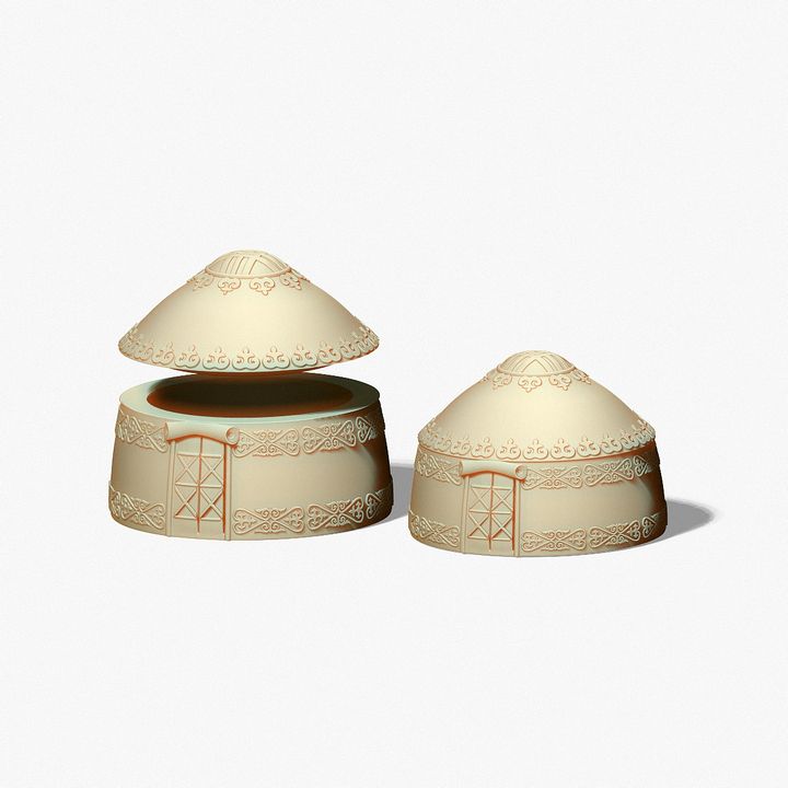 yurt of Kazakh nomads mold