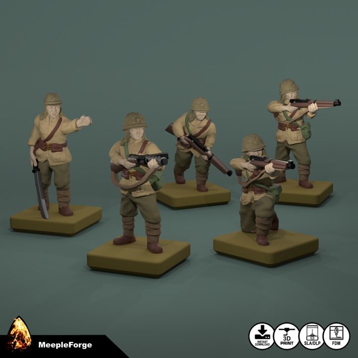 WW2 Japanese Pacific Infantry 15mm Scale