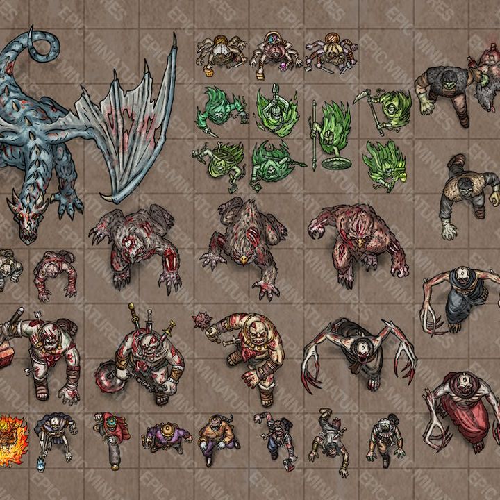 Tombs of Demise Virtual Tabletop Token Set / VTT Tokens Collection