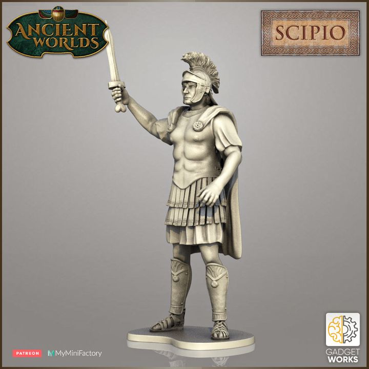3D Printable 28mm Roman Republican Maniple Command pack by Gadgetworks