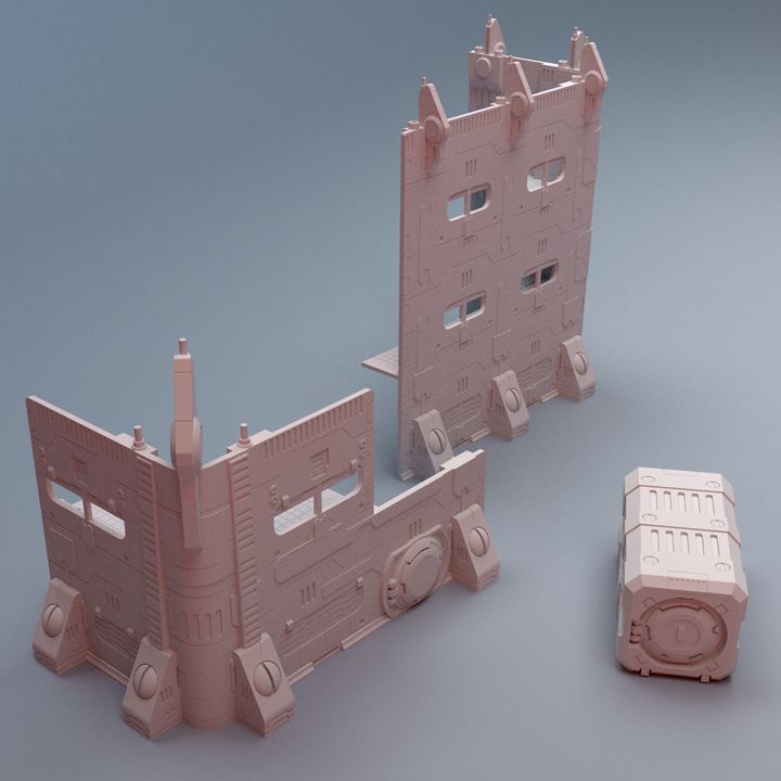 Casa Post-apocal&iacute;ptica En Ruinas Con Azotea Y Escalera De Acceso  9 Future S