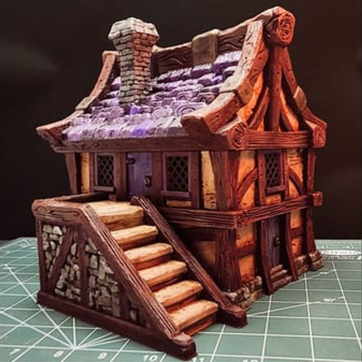 Support free 3D Printable STL Medieval Fantasy house Campaign ...