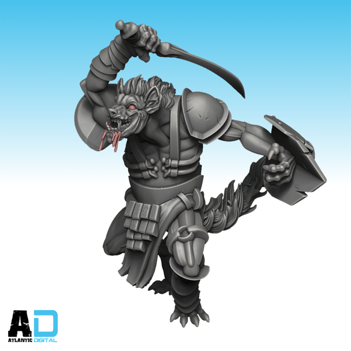 3D Printable Gnoll Raiding Party by Wargames Atlantic