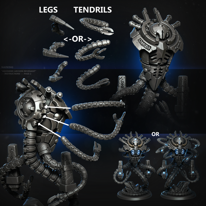 3D Printable Ascended Archon Revenant by NAPKING