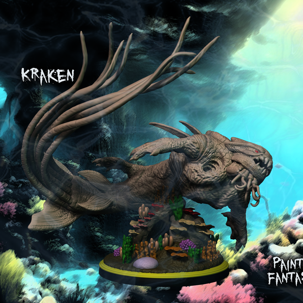 メモリー Karaken 83 Kraken Full-Body Miniature – Monstrous Menagerie